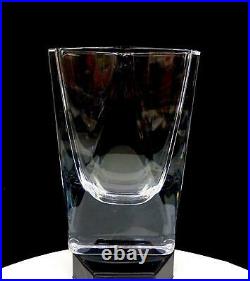 Kosta Boda Edenfalk Signed #y8773 Art Glass Heavy 7 3/8 Prism Vase 1950-1989