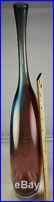 Kosta Boda Engman Tobago 16 3/4 Tall Scandinavian Modern Art Glass Vase