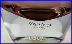Kosta Boda Engman Tobago 16 3/4 Tall Scandinavian Modern Art Glass Vase