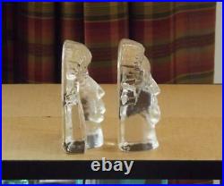 Kosta Boda Erik Hoglund Man & Woman Glass Paperweights Limited Editions
