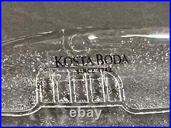 Kosta Boda Fast Food by Olle Brozen (Cars Design) 2 Glass Plates NOS Rare 8.5