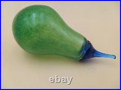 Kosta Boda Fruttery Pear 99681 Gunnel Sahlin Glass 90s Sweden