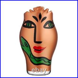 Kosta Boda G10171 Beige Open Minds Vase Copper 9.8x6 in