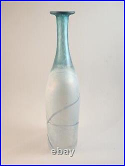 Kosta Boda Glass Bertil Vallien Galaxy Blue Series Vase Signed Numbered