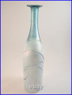 Kosta Boda Glass Bertil Vallien Galaxy Blue Series Vase Signed Numbered