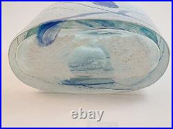 Kosta Boda Glass Bertil Vallien Galaxy Blue Series Vase Signed Numbered