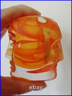 Kosta Boda Glass Brains Sculpture By Bertil Vallien Tristan & Isolde