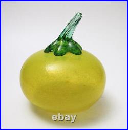 Kosta Boda Glass Gunnel Sahlin Artist Colllection Melon Frutteria Signed Fruit