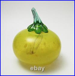 Kosta Boda Glass Gunnel Sahlin Artist Colllection Melon Frutteria Signed Fruit