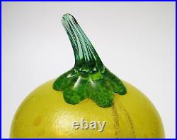 Kosta Boda Glass Gunnel Sahlin Artist Colllection Melon Frutteria Signed Fruit