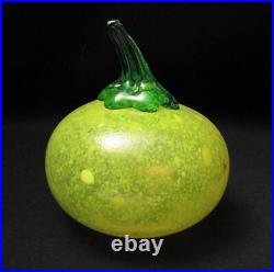 Kosta Boda Glass Gunnel Sahlin Artist Colllection Melon Frutteria Signed Fruit