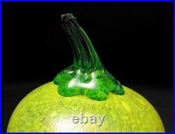 Kosta Boda Glass Gunnel Sahlin Artist Colllection Melon Frutteria Signed Fruit