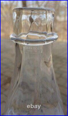 Kosta Boda Glass Open Minds Tall Bottle Face Vase Ulrica Vallien