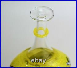 Kosta Boda Glass Satellite Bottle Bertil Vallien Vase Signed