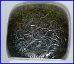 Kosta Boda Glass Sculpture Paperweight Goran Warff Lapland Petroglyph Signed MCM