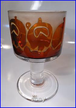 Kosta Boda Goran WARFF Signed Art Glass Chalice Mid Century Estate