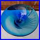 Kosta Boda Goran Warff Blue Glass'IBIS' Bowl From the Flight series #59026