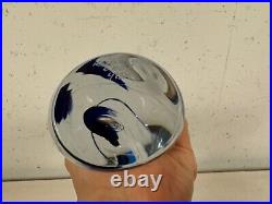 Kosta Boda Goran Warff Signed Seaside Blue & Clear Vase 49808