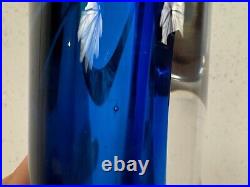 Kosta Boda Goran Warff Signed Seaside Blue & Clear Vase 49808