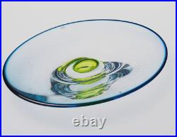 Kosta Boda Goran Warff Special & (Unique) Unik Oval Dish Fabulous Blue/Green