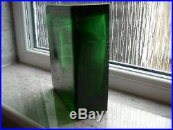 Kosta Boda Green Crystal Artglass Sculpture By Bertil Vallien