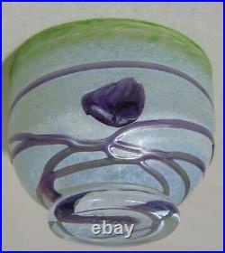 Kosta Boda Green Miniature Art Glass Bowl signed Numbered Bertil Vallien 58214