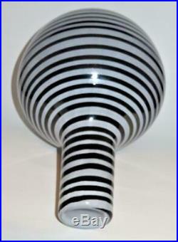 Kosta Boda Gunnel Sahlin, Art Collection 49506, Art Glass Spiral Swirl Vase, 13