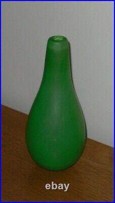 Kosta Boda Gunnel Sahlin Naturalis Bottle Vase 89260 Signed 20cm Tall x 9cm Dia
