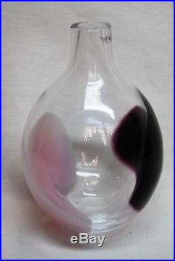 Kosta Boda Gunnel Sahlin. Vase With Pink And Purple. Limited Edition 100
