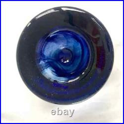 Kosta Boda Handcrafted Blue Glass Bowl