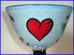 Kosta Boda Hearts & Open Minds Footed Bowl Vase By Ulrica Vallien 2 Kb Bowls