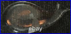 Kosta Boda Jonah&Whale Signed Crystal Paperweight 73470 7.5 x 3.5 V. Lindstrand