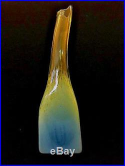 Kosta Boda Joy Vase by Monica Backstrom Blue/Yellow