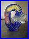 Kosta Boda Kjell Engman Art Glass Framework Fish Sculpture