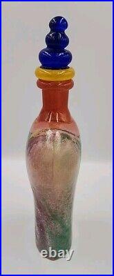 Kosta Boda Kjell Engman Decanter Bottle Stopper Can Can Series Mint 12 1/4 T