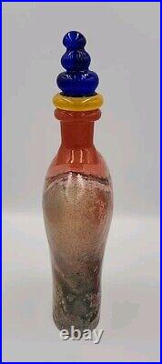 Kosta Boda Kjell Engman Decanter Bottle Stopper Can Can Series Mint 12 1/4 T