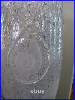 Kosta Boda Kjell Engman Fossil Series, Art Glass Vase