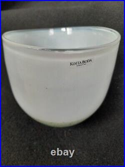 Kosta Boda Kjell Engman Glass Bowl Signed & Labeled October Series #58262 10 cm