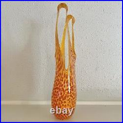 Kosta Boda Kjell Engman SIGNED 15 Catwalk Swimsuit Vase Orange (7040601)