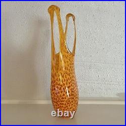 Kosta Boda Kjell Engman SIGNED 15 Catwalk Swimsuit Vase Orange (7040601)