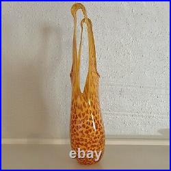 Kosta Boda Kjell Engman SIGNED 15 Catwalk Swimsuit Vase Orange (7040601)