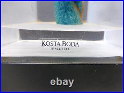 Kosta Boda Kjell Engman Snapshot Bird Figurine Sculpture Art Glass Sweden with Box