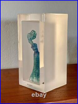Kosta Boda Kjell Engman Snapshot Figurine Sculpture Art Glass Sweden