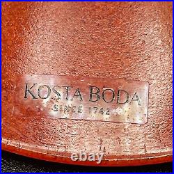 Kosta Boda Kjell Engman Swedish Art Glass Madam Vase 9 Signed