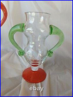 Kosta Boda Kjell Engman Swedish Art Glass Vase Madam, 3 LOT