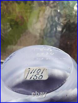 Kosta Boda Kjell Engman Violet Swing Vase, signed & numbered 26cm #48894