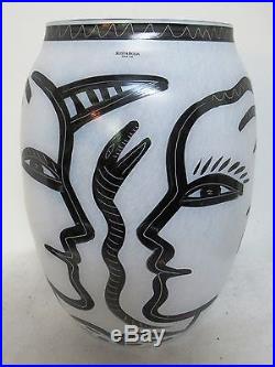 Kosta Boda Large 13 1/2 Tall Cambria Vase By Ulrica Vallien