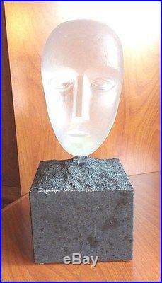 Kosta Boda Limited Edition Head Sculpture By Bertil Vallien #2 Of 300