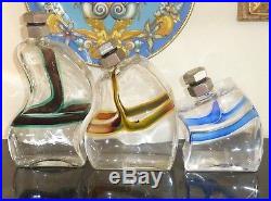 Kosta Boda Macho Set Of 3 Decanters Signed And Numbered By Kjell Engman