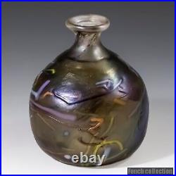 Kosta Boda Miniature Vase Iridescent withInclusions Designed By Bertil Vallien